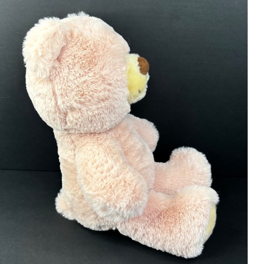 Aurora World Hugga Wug Soft Sitting Bear Pink Plush Stuffed Animal 13 inch NWT - Picture 2 of 6
